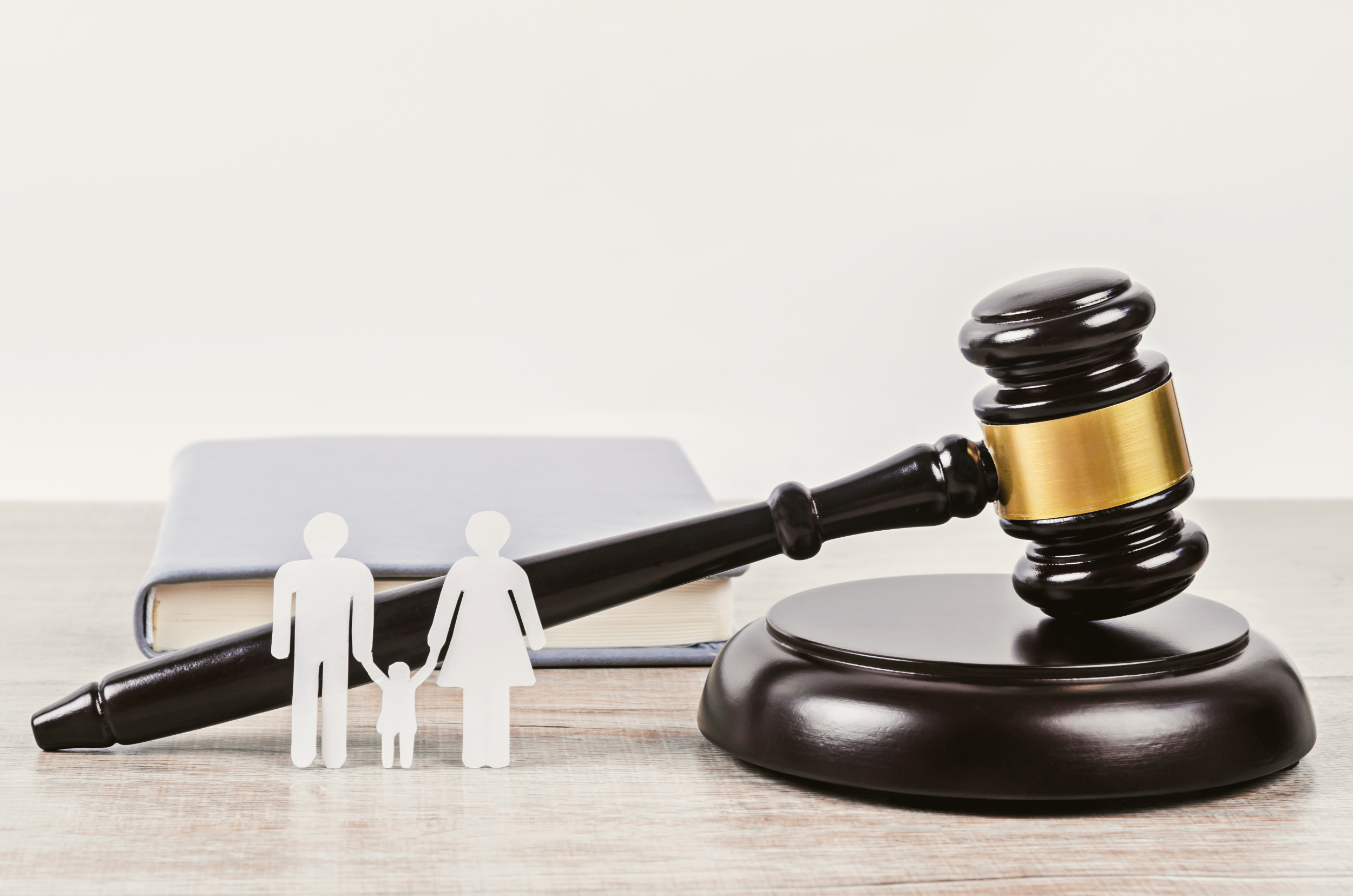 Family law concept with gavel Family law concept with gavel